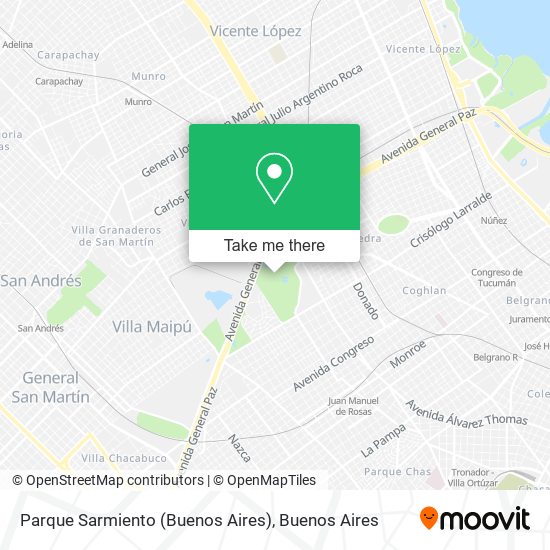Parque Sarmiento (Buenos Aires) map