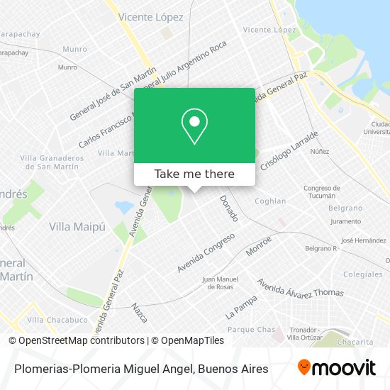 Mapa de Plomerias-Plomeria Miguel Angel