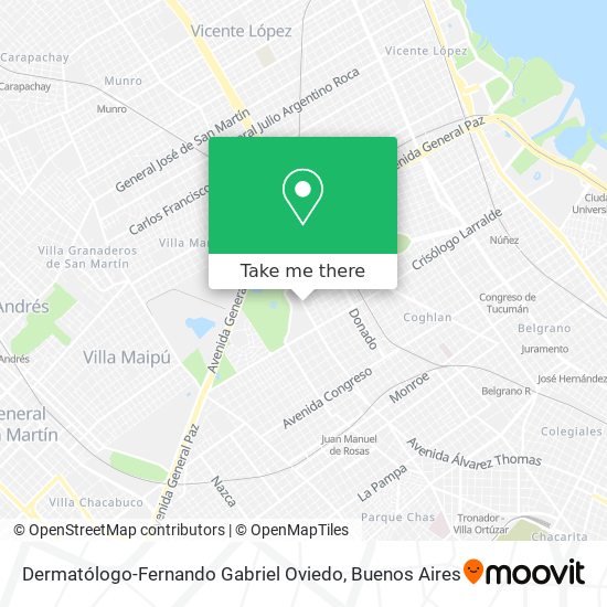 Dermatólogo-Fernando Gabriel Oviedo map