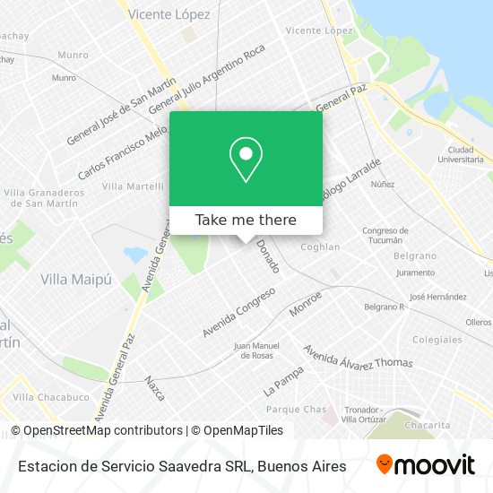 Estacion de Servicio Saavedra SRL map