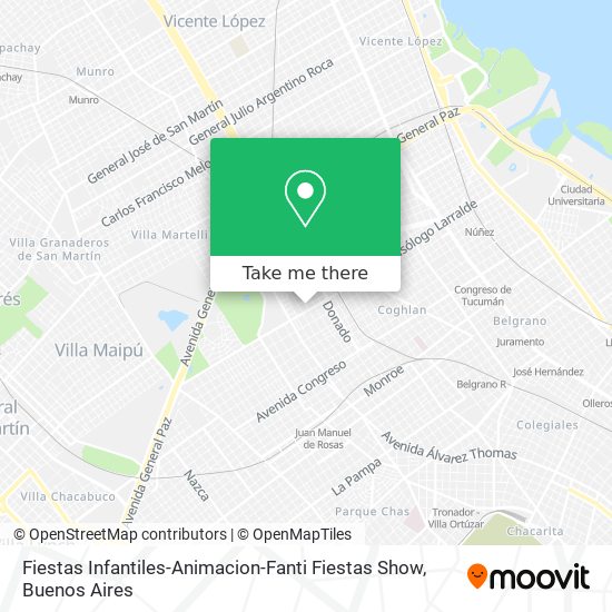 Fiestas Infantiles-Animacion-Fanti Fiestas Show map