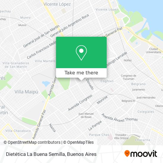 Mapa de Dietética La Buena Semilla
