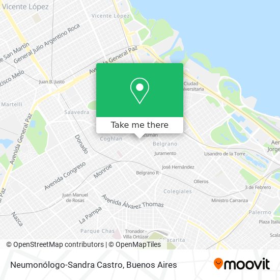 Neumonólogo-Sandra Castro map