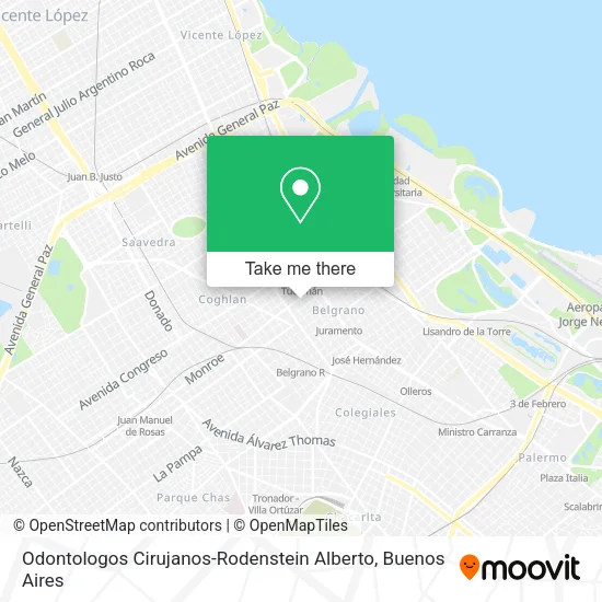 Mapa de Odontologos Cirujanos-Rodenstein Alberto