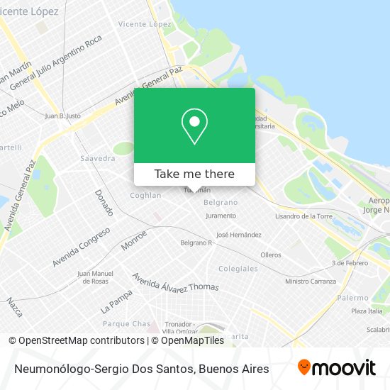 Neumonólogo-Sergio Dos Santos map