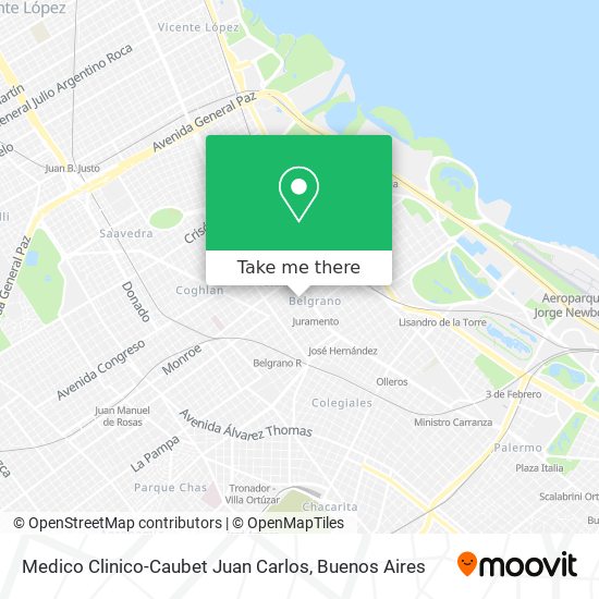 Medico Clinico-Caubet Juan Carlos map
