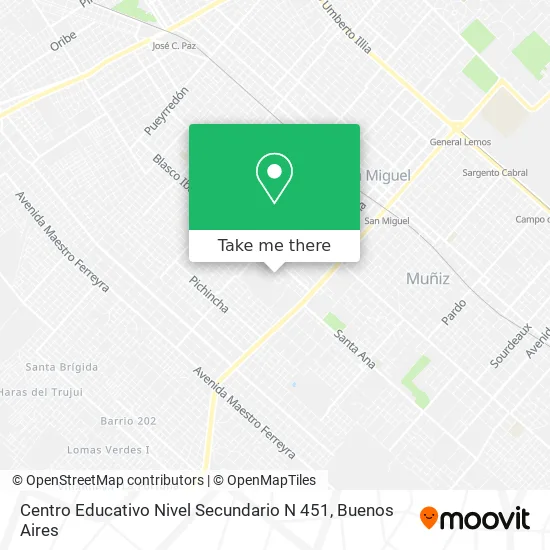 Centro Educativo Nivel Secundario N 451 map
