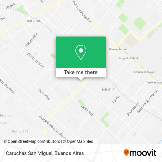 Mapa de Caruchas San Miguel