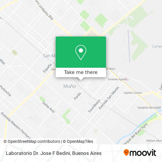 Laboratorio Dr. Jose F Bedini map