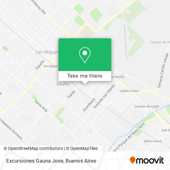 Excursiones Gauna Jose map