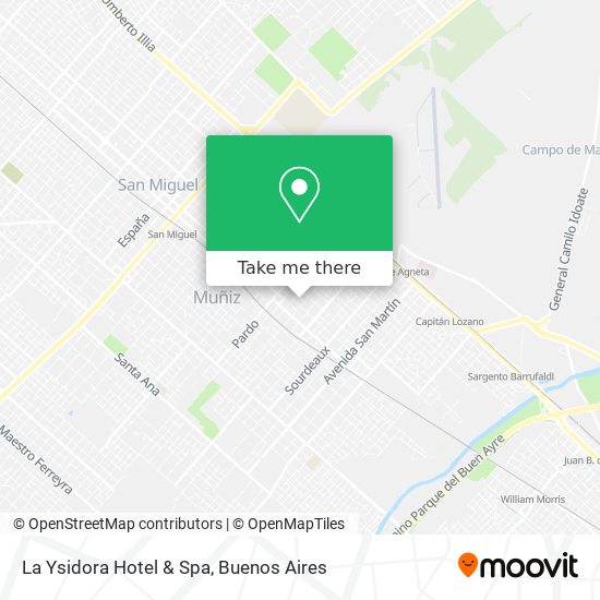 Mapa de La Ysidora Hotel & Spa