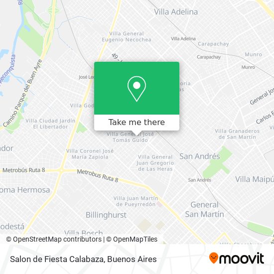 Salon de Fiesta Calabaza map