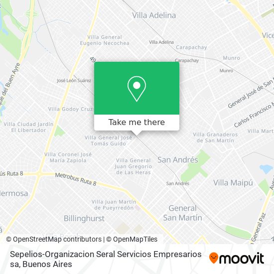 Sepelios-Organizacion Seral Servicios Empresarios sa map