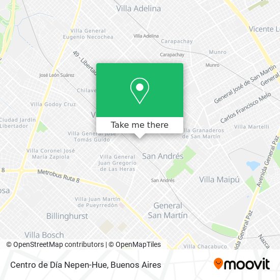 Mapa de Centro de Día Nepen-Hue