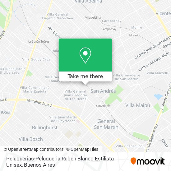 Mapa de Peluquerias-Peluqueria Ruben Blanco Estilista Unisex