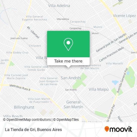 La Tienda de Gri map