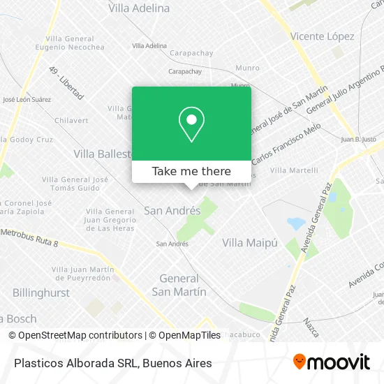 Plasticos Alborada SRL map