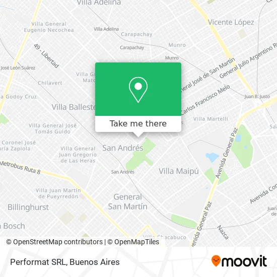 Performat SRL map