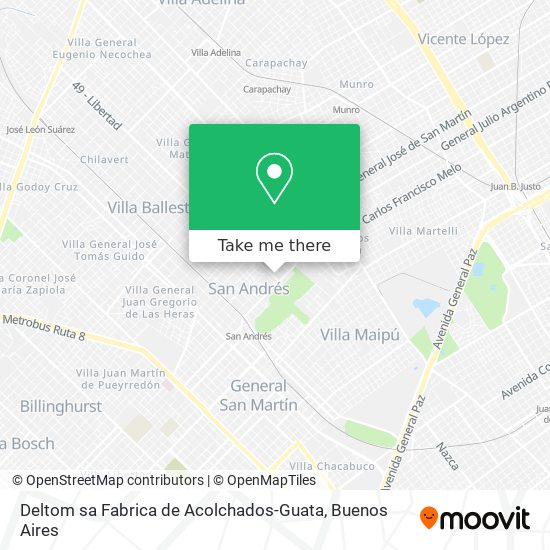 Deltom sa Fabrica de Acolchados-Guata map
