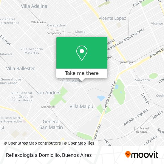 Mapa de Reflexologia a Domicilio