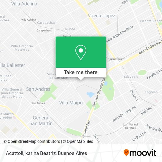 Acattoli, karina Beatriz map