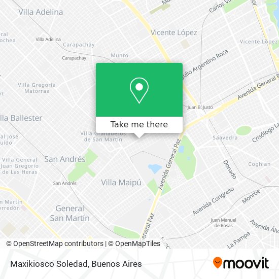 Maxikiosco Soledad map