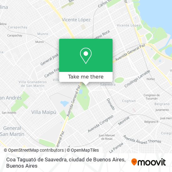 Coa Taguató de Saavedra, ciudad de Buenos Aires map