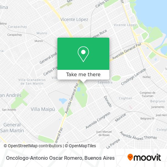 Oncólogo-Antonio Oscar Romero map