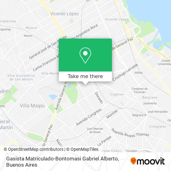 Gasista Matriculado-Bontomasi Gabriel Alberto map