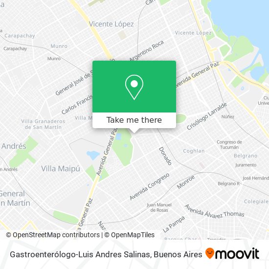 Gastroenterólogo-Luis Andres Salinas map