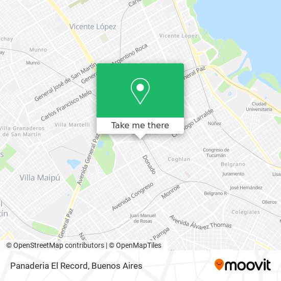 Mapa de Panaderia El Record