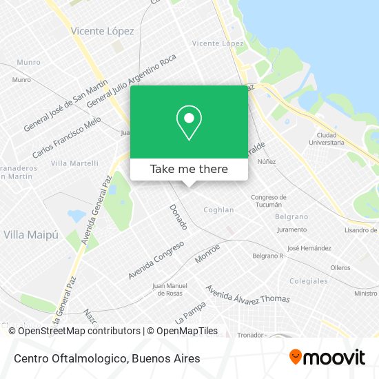 Mapa de Centro Oftalmologico