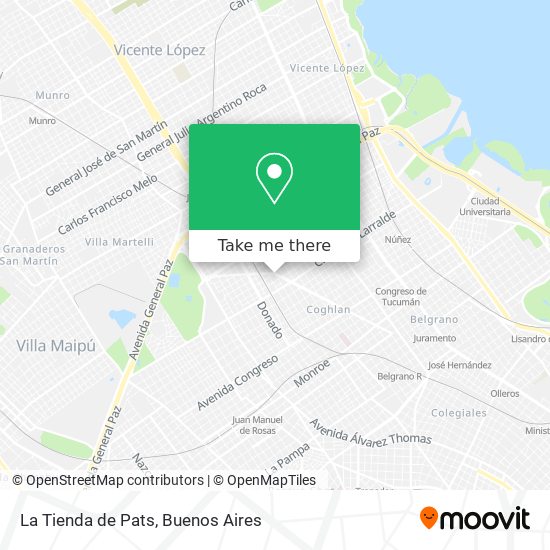 Mapa de La Tienda de Pats