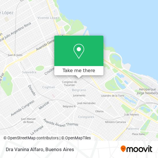 Dra Vanina Alfaro map