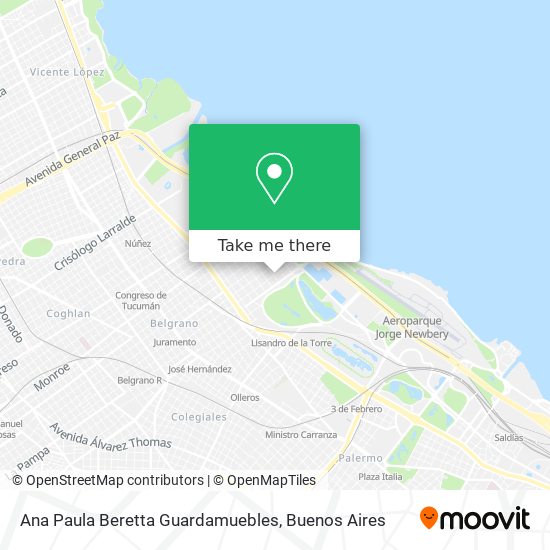 Mapa de Ana Paula Beretta Guardamuebles