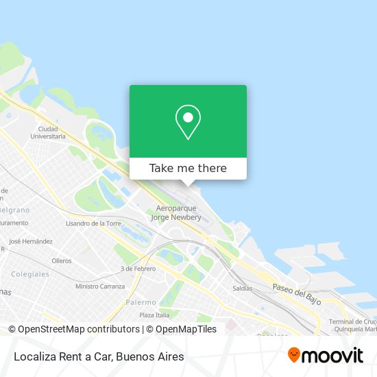 Localiza Rent a Car map