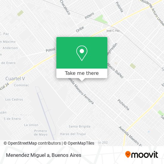 Menendez Miguel a map