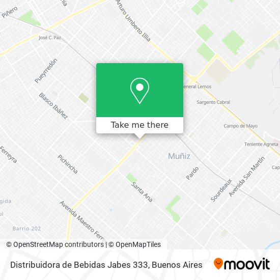 Distribuidora de Bebidas Jabes 333 map