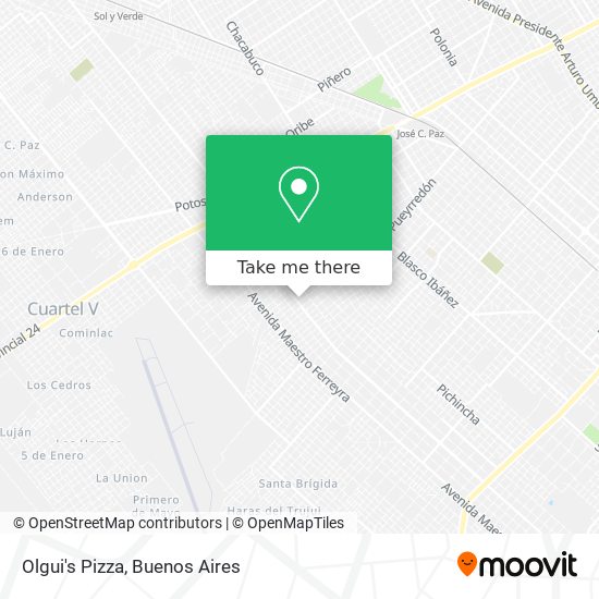 Mapa de Olgui's Pizza