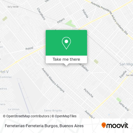 Ferreterias-Ferreteria Burgos map