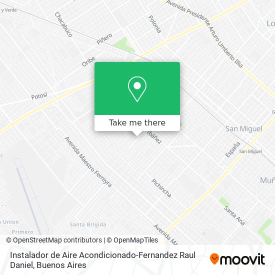 Instalador de Aire Acondicionado-Fernandez Raul Daniel map