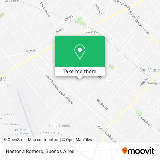 Nestor a Romero map