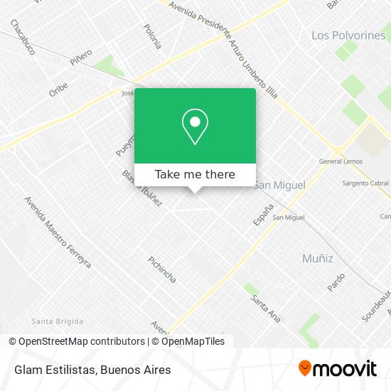 Mapa de Glam Estilistas