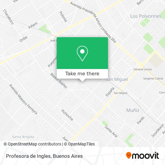 Profesora de Ingles map