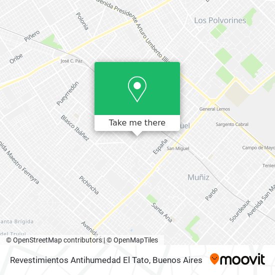 Revestimientos Antihumedad El Tato map