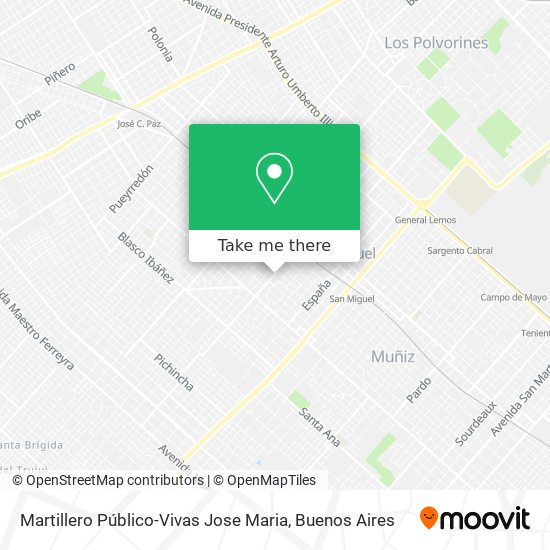 Mapa de Martillero Público-Vivas Jose Maria