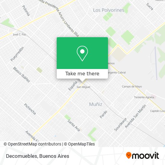 Mapa de Decomuebles