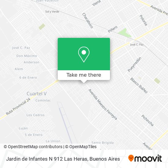 Jardin de Infantes N 912 Las Heras map