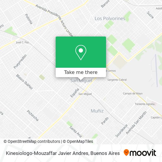 Mapa de Kinesiologo-Mouzaffar Javier Andres