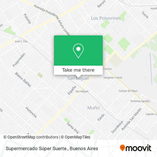 Supermercado Súper Suerte. map